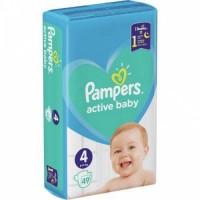 Подгузники Pampers Active Baby Размер 4 (9-14 кг), 49 шт 